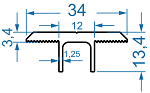 Елемент сонячної системи 34x13.4 Анод