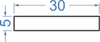 Алюмінієва полоса / шина 30x5 б.п.