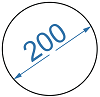 Дюралюмінієвий круг ø 200