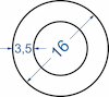 Алюмінієва труба кругла ø 16x3.5 мм б.п.