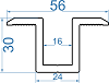 Елемент сонячної системи 56x30 Анод