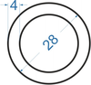 Алюмінієва труба кругла ø 28x4 мм Анод