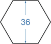 Алюмінієвий Шестигранник 36 б.п. АМг-5