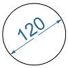 Дюралюмінієвий круг ø 120