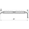Алюмінієвий поріжок 81x19 Анод